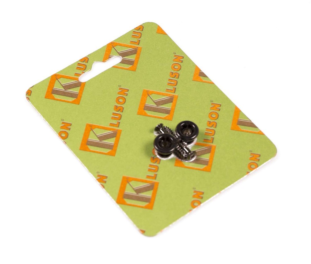 Genuine Kluson replacement Gibson strap button set (set of 2), Black