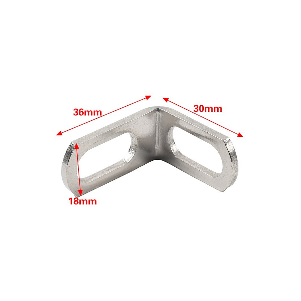 For Universal Motorcycle Exhaust Pipe Fixed Clamp Bracket L-Shaped Mounting