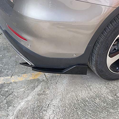 2PCS Universal Rear Bumper Lip Diffuser Splitter Canard Protector Carbon Fiber
