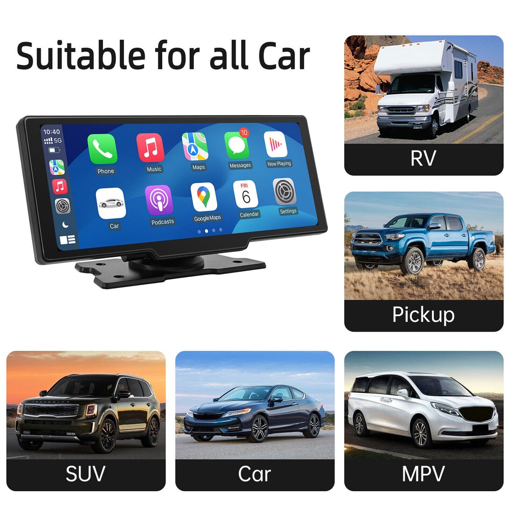 Car DVR Video Wireless 10.26'' Dash Camera Carplay & Android Auto Touch Screen