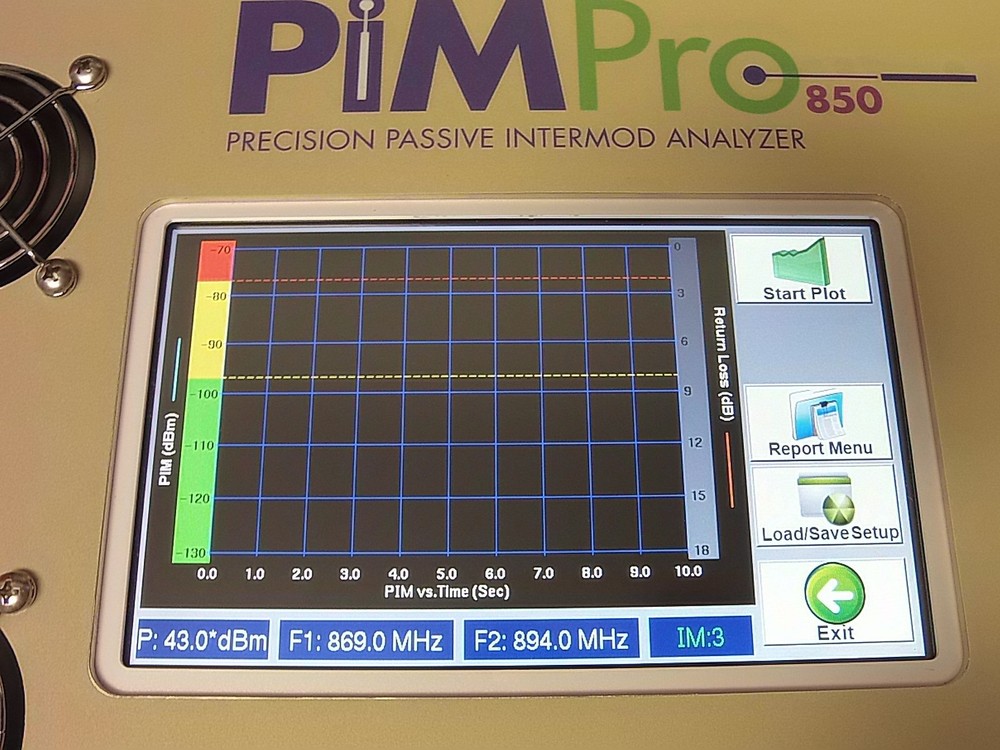 CCI PIMPro PIM 850 Precision Passive Intermodulation Analyzer Wireless Tester