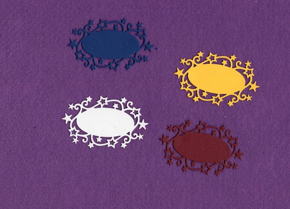 STAR FRAME die cuts scrapbook cards