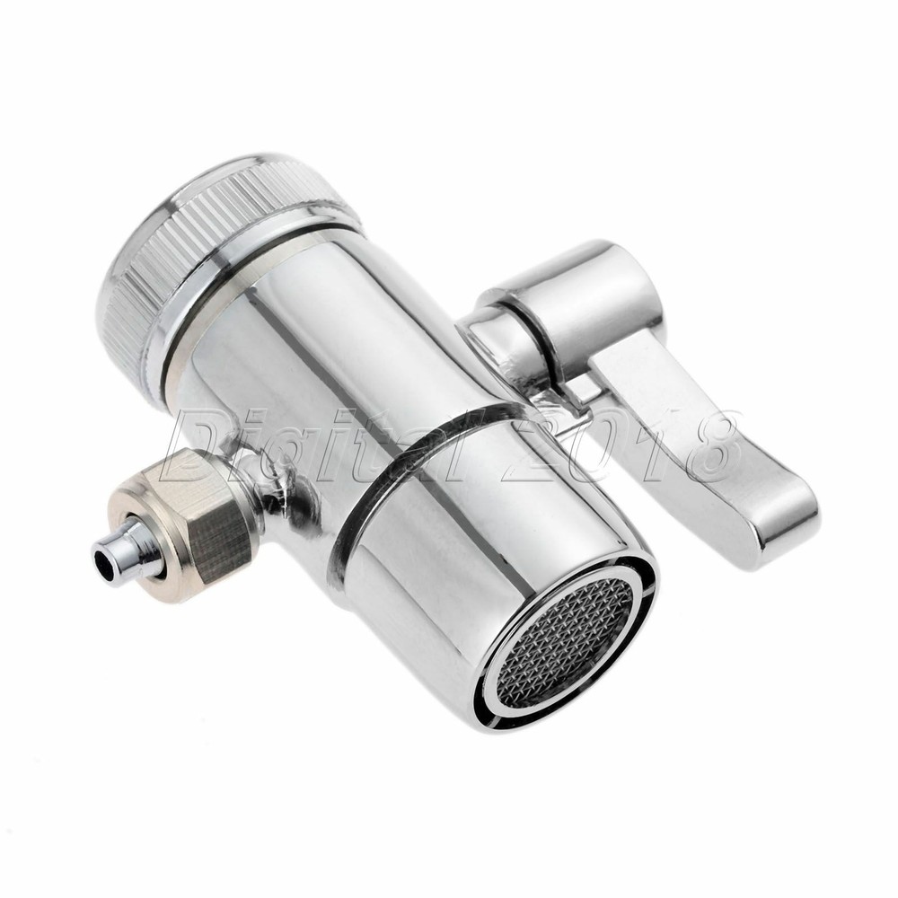 1pc Kitchen Sink RO Water Filter System Faucet Adapter Diverter Valve Connector