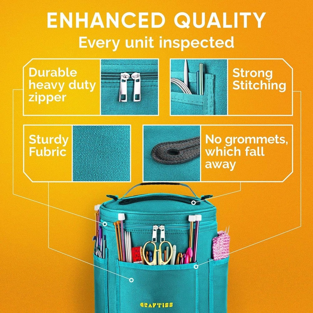 Organizer Crochet Bag - Knitting Accessories Case