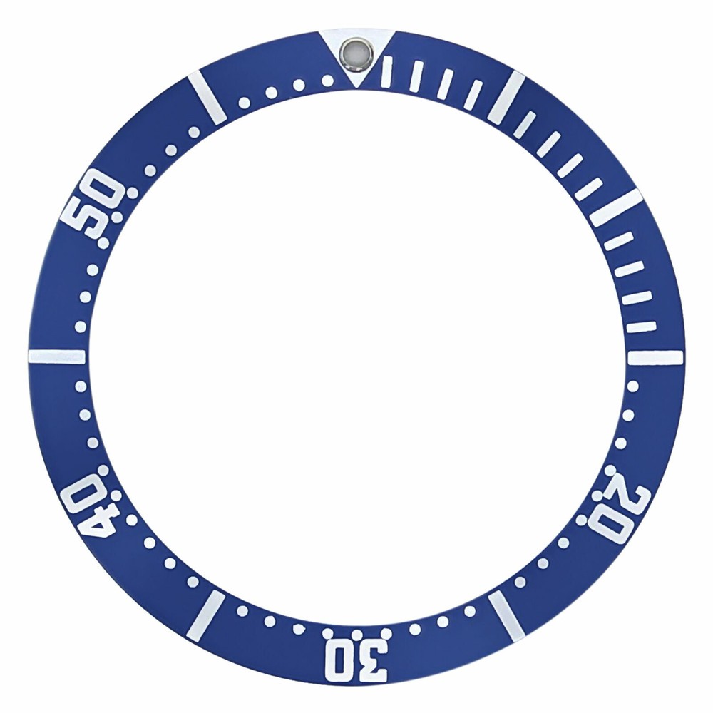 REPLACEMENT BEZEL INSERT BLUE FOR WATCH 33.20MM X 26MM