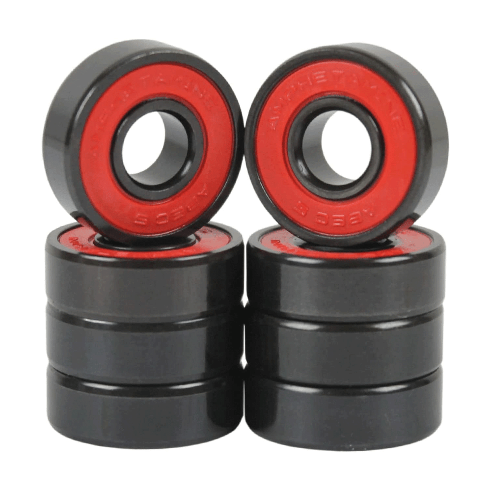 Skateboard Hardware Refresh Kit - Abec 5 Bearings, Risers, 1" Hardware, Nuts