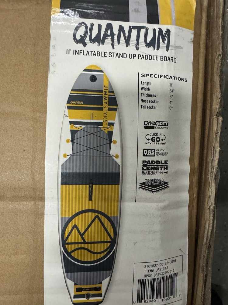 QUANTUM 11' INFLATABLE STAND UP PADDLE BOARD MSRP 400$