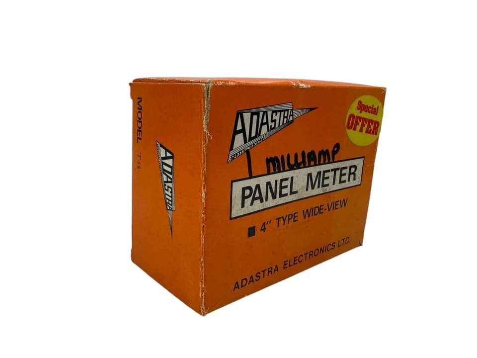 Adastra 4" Milliamperes Panel Meter Wide View