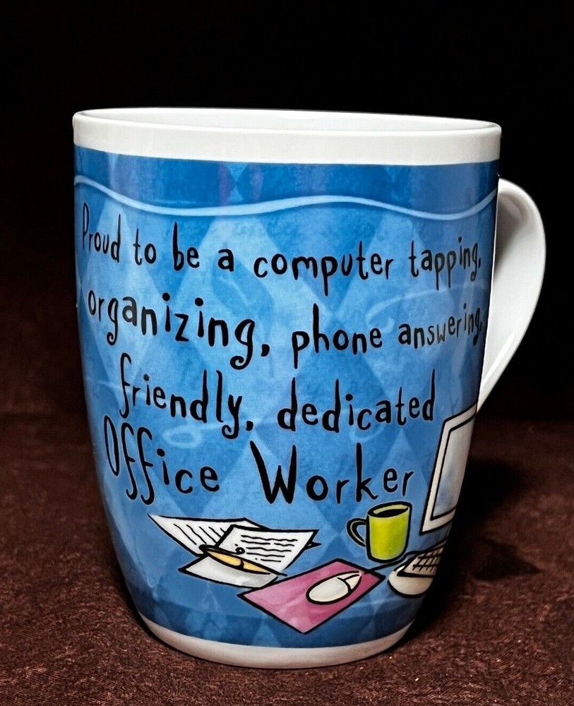 History & Heraldry First Class Office Worker Porcelain Coffee Tea Mug