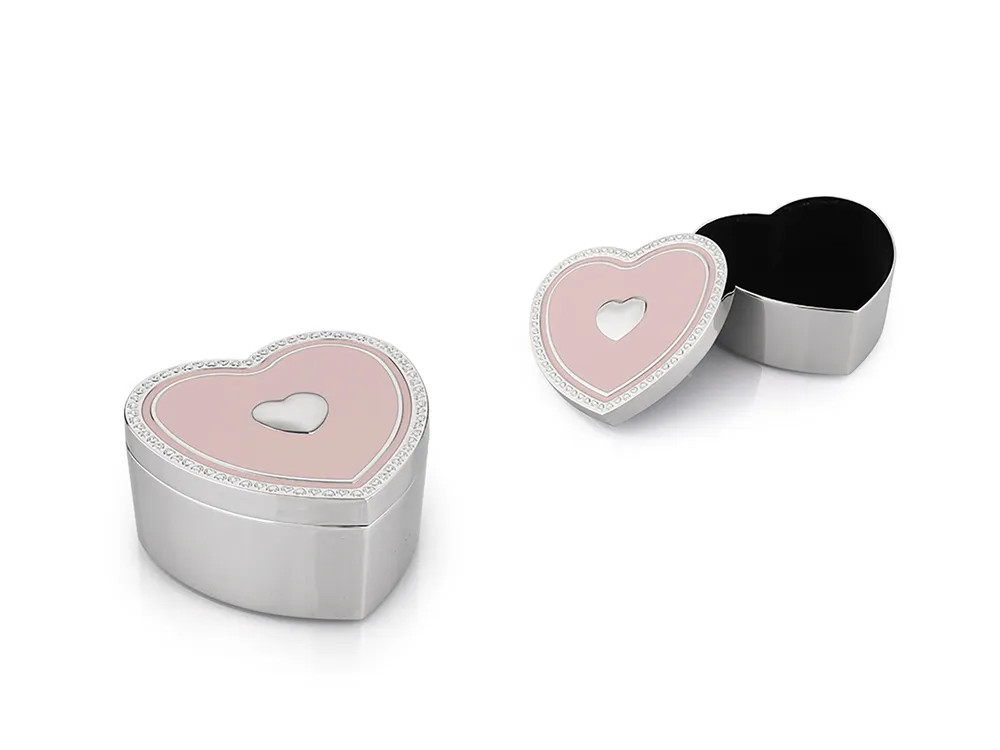Whitehill Giftware Trinket Box - Pink Heart