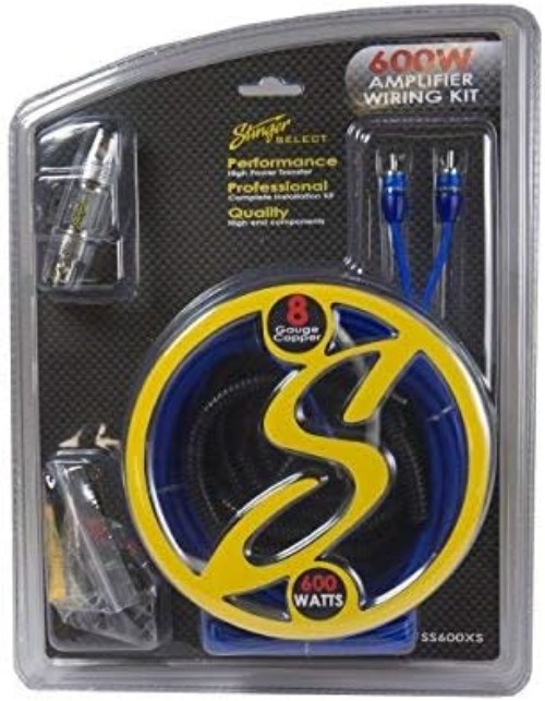 8GA Copper Amp Install Kit, 600W