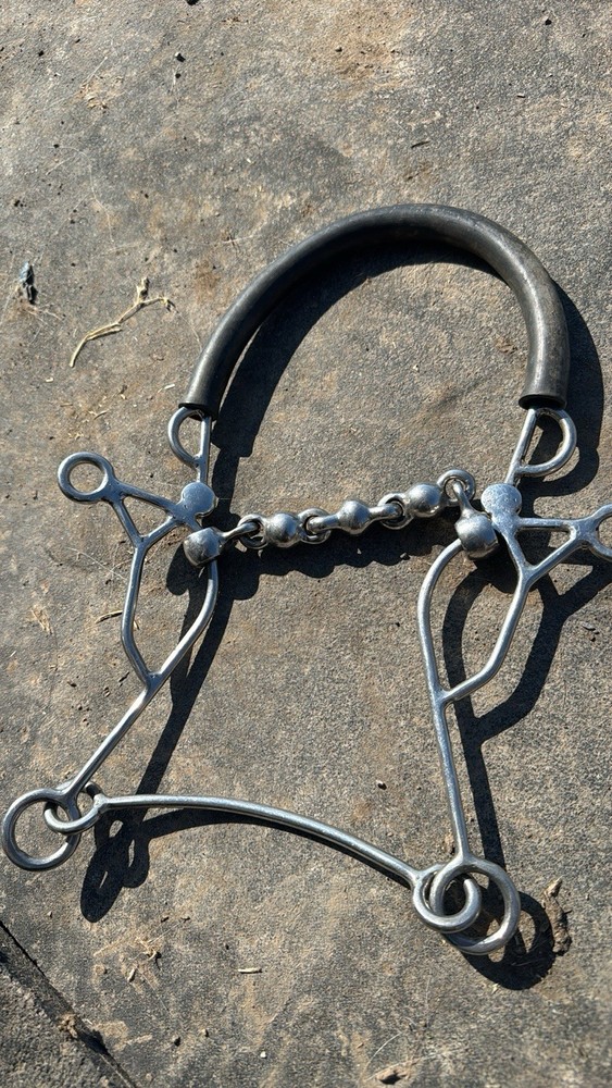 Jumping Hackamore Combo Bit Waterford 5.25” Used