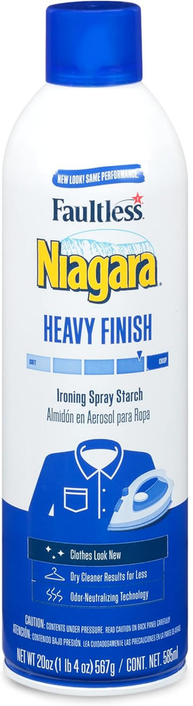 Niagara Niagara Spray Starch Plus, Heavy, 20 Oz