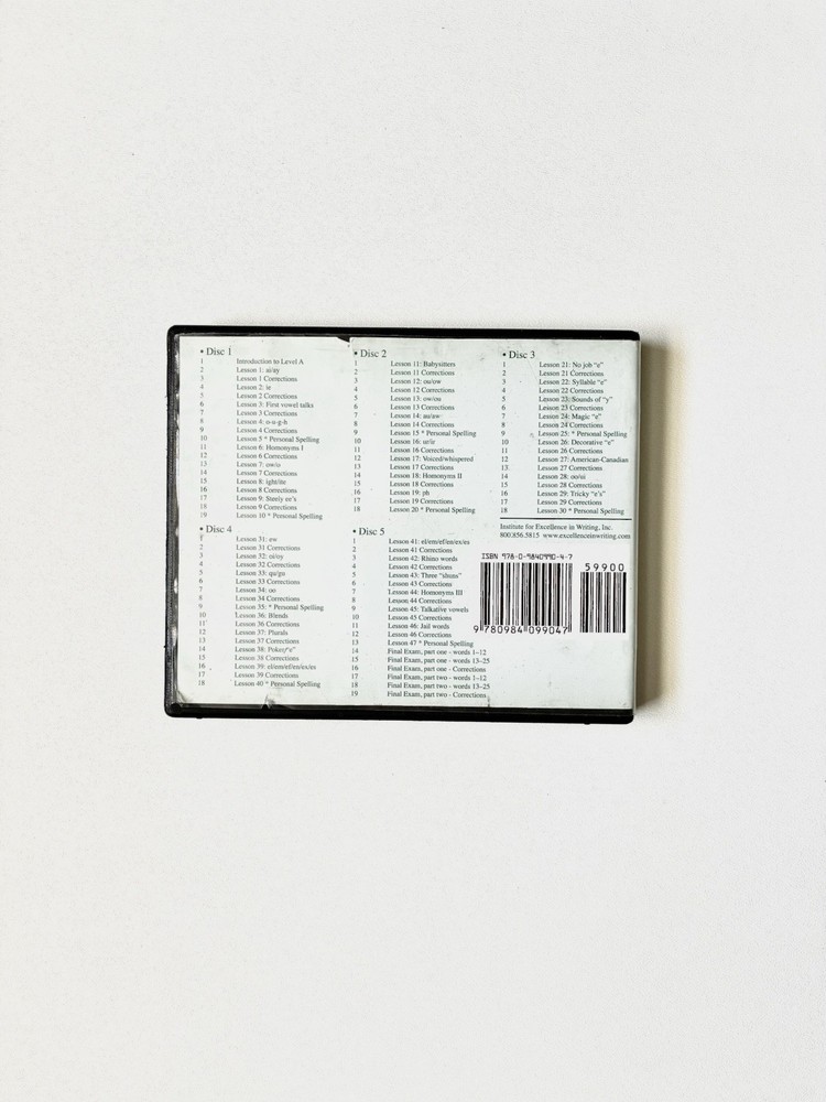 Phonetic Zoo Level A – Self‑Teaching Spelling Program, 5 CDs Tested & Working