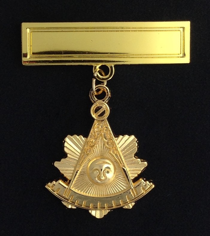 Masonic Past Master's Pendant with Engraving Bar (PM2-PB)