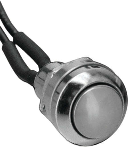 Mini Push Button Switch Chrome
