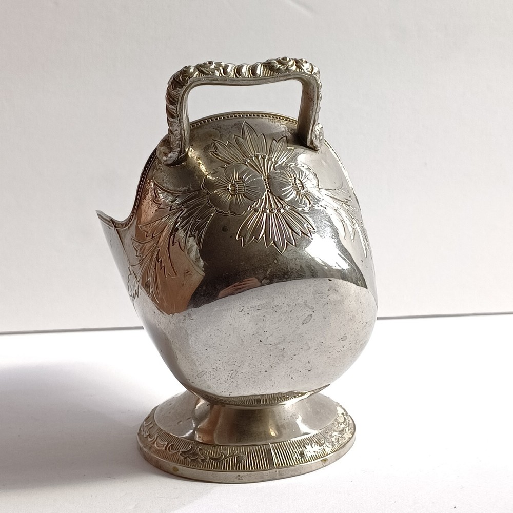 Antique Silverplated Sugar Scuttle No Scoop