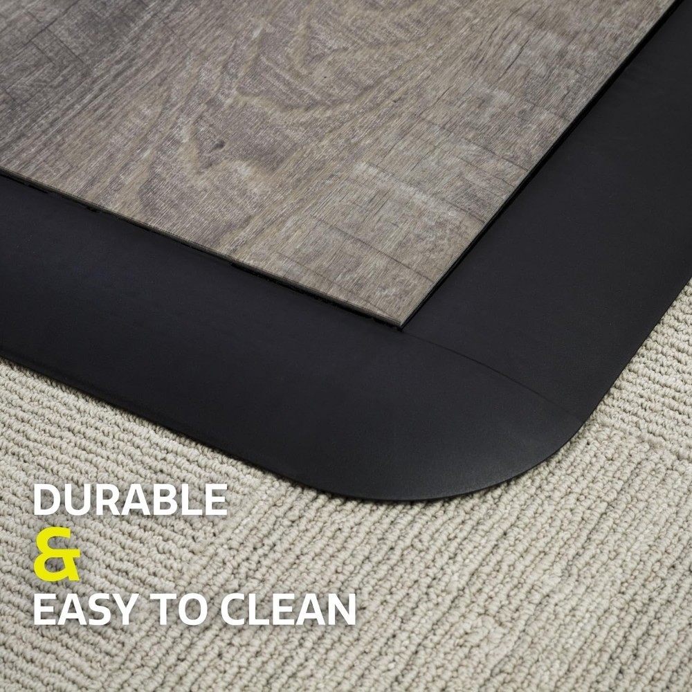 Male Transition Edge Kit, Durable Interlocking Modular Garage Floor Edging, C...