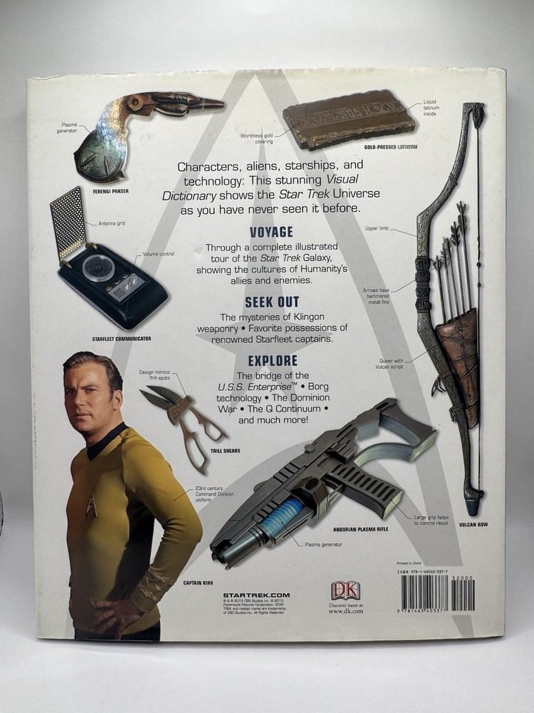 “STAR TREK VISUAL DICTIONARY” DK 1st Ed Hardcover 2013 MINT!