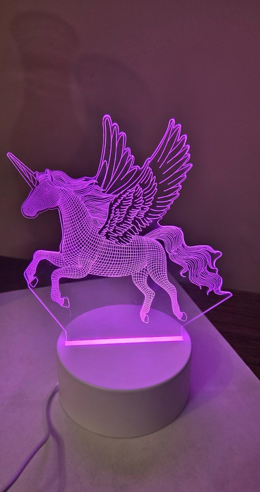 Unicorn Nightlight 3-D