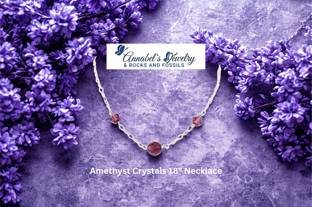 Amethyst Crystals 18" Necklace