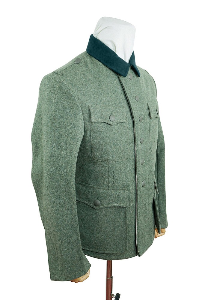 WW2 German M42 Modified Heer EM fieldgrey wool tunic Feldbluse