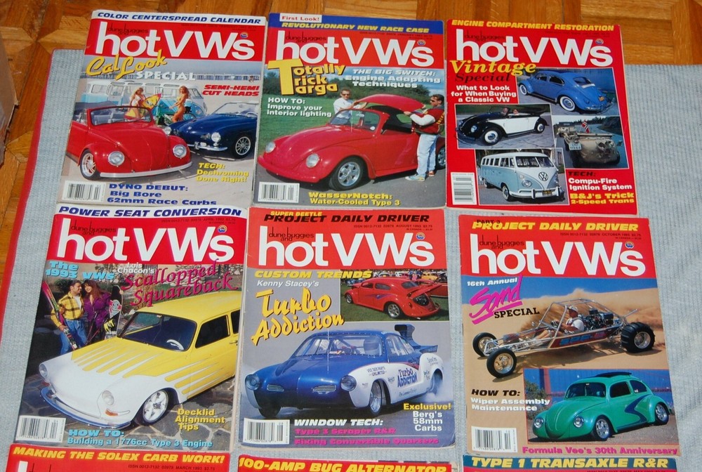 17 Vintage issues - hot VWs magazines 1993-1994(E)