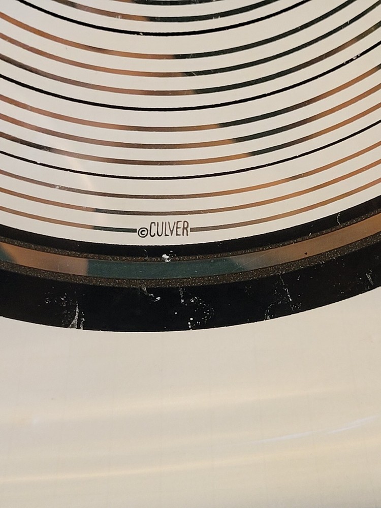 MCM Culver Glass Serving Platter