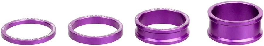 Wolf Tooth Precision Headset Stack Spacer Kit - 3mm, 5mm , 10mm, 15mm,