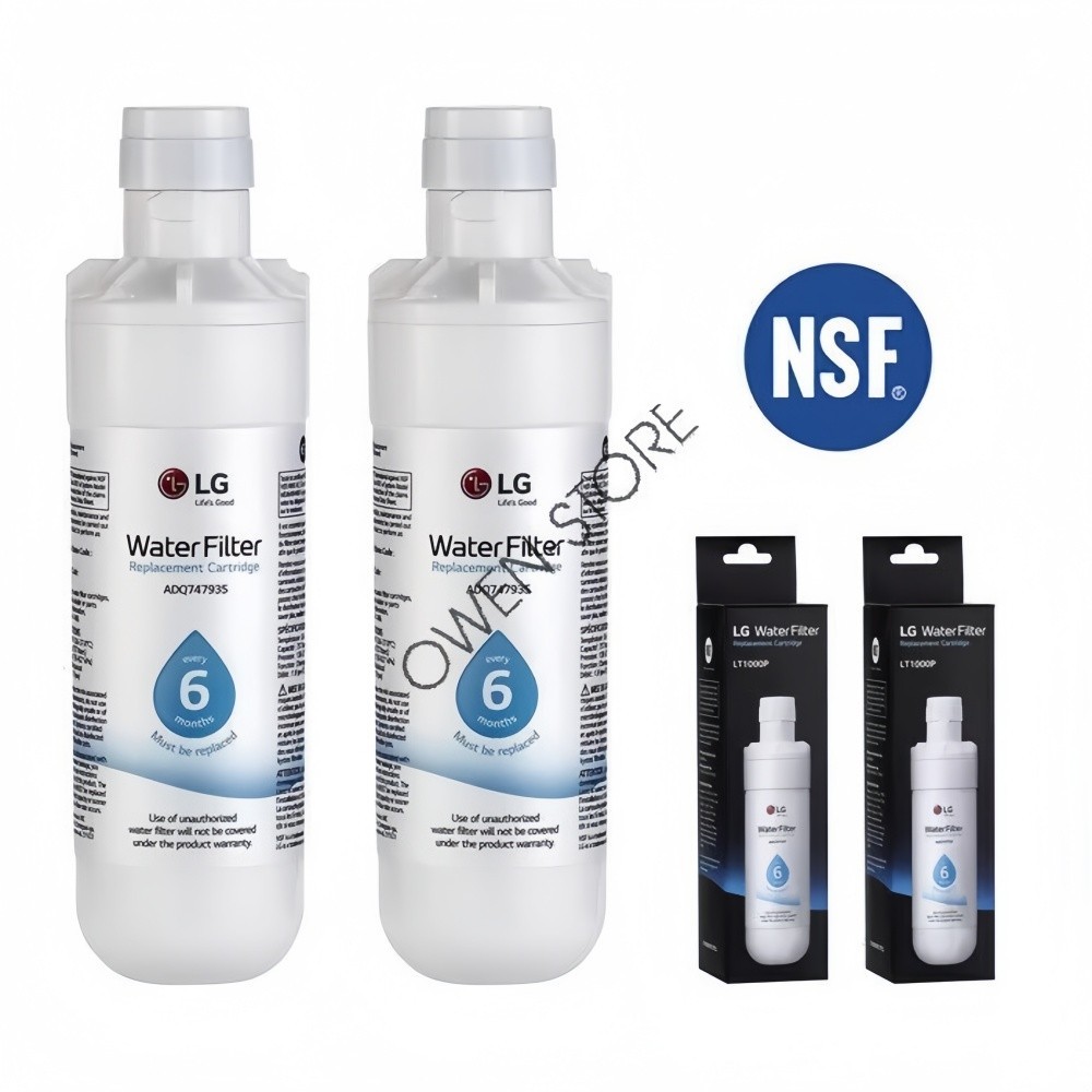 2 4 6Pack LG-LT1000P Refrigerator Fridge Ice Water Filter Replacement GF-D706BSL