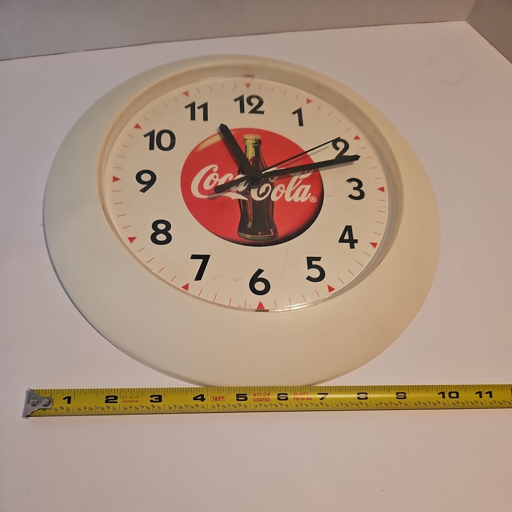 Vintage Coca Cola 1997 Wall Clock Tested & Working