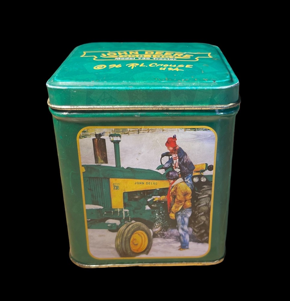 John Deere Square Tin Box 1958-1961 Model 730 Tractor