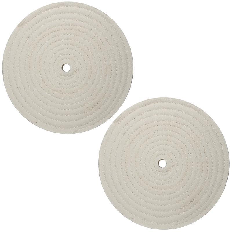 2pc 8" x 9/16" Buffing Polishing Wheel 1/2" Arbor Buffer Polish