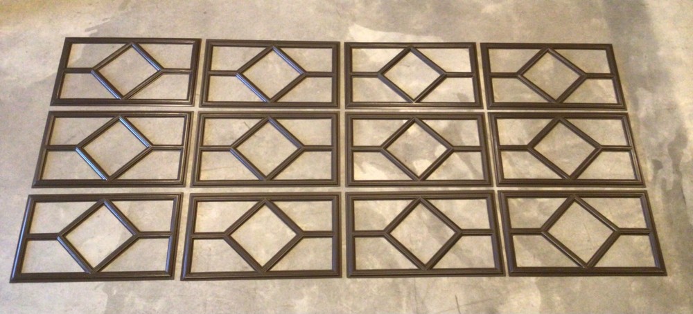 12 Amarr Waterford Replacement Insert for Short Panel Amar Garage Doors Mahogany