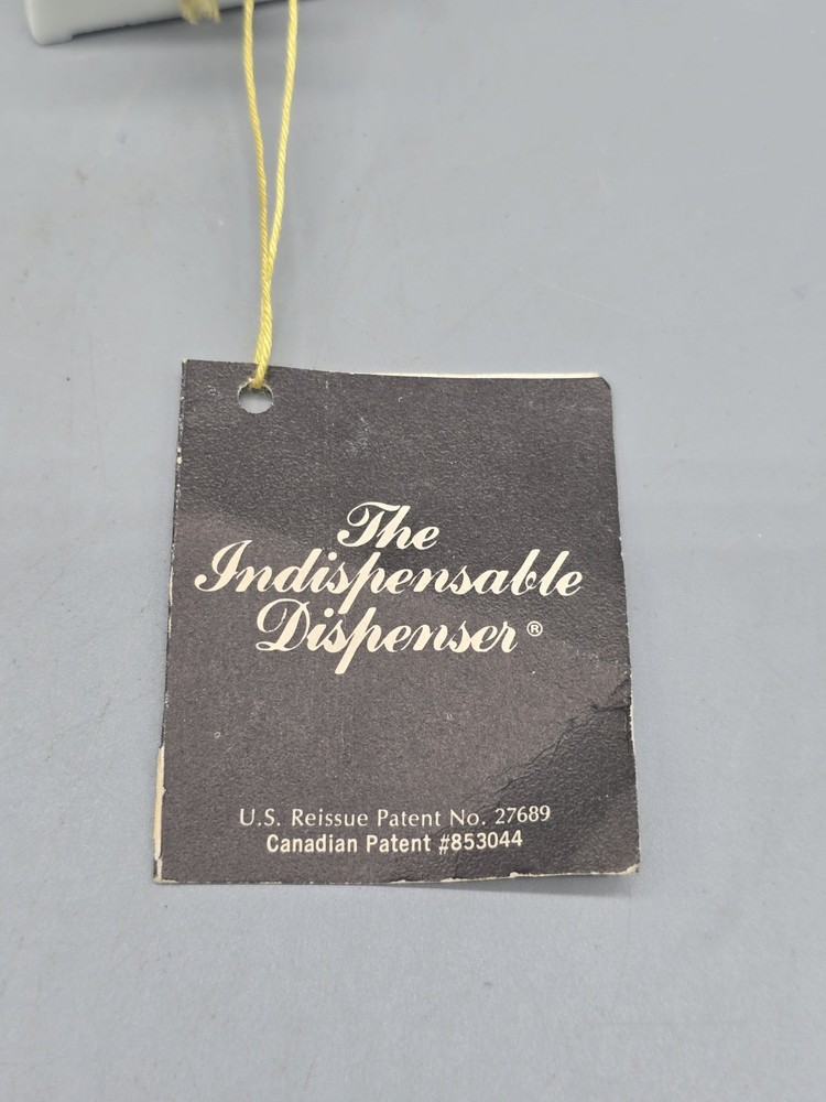 NOS Indispensable Dispenser Toothpaste Tube Roller Pair Flower Moth