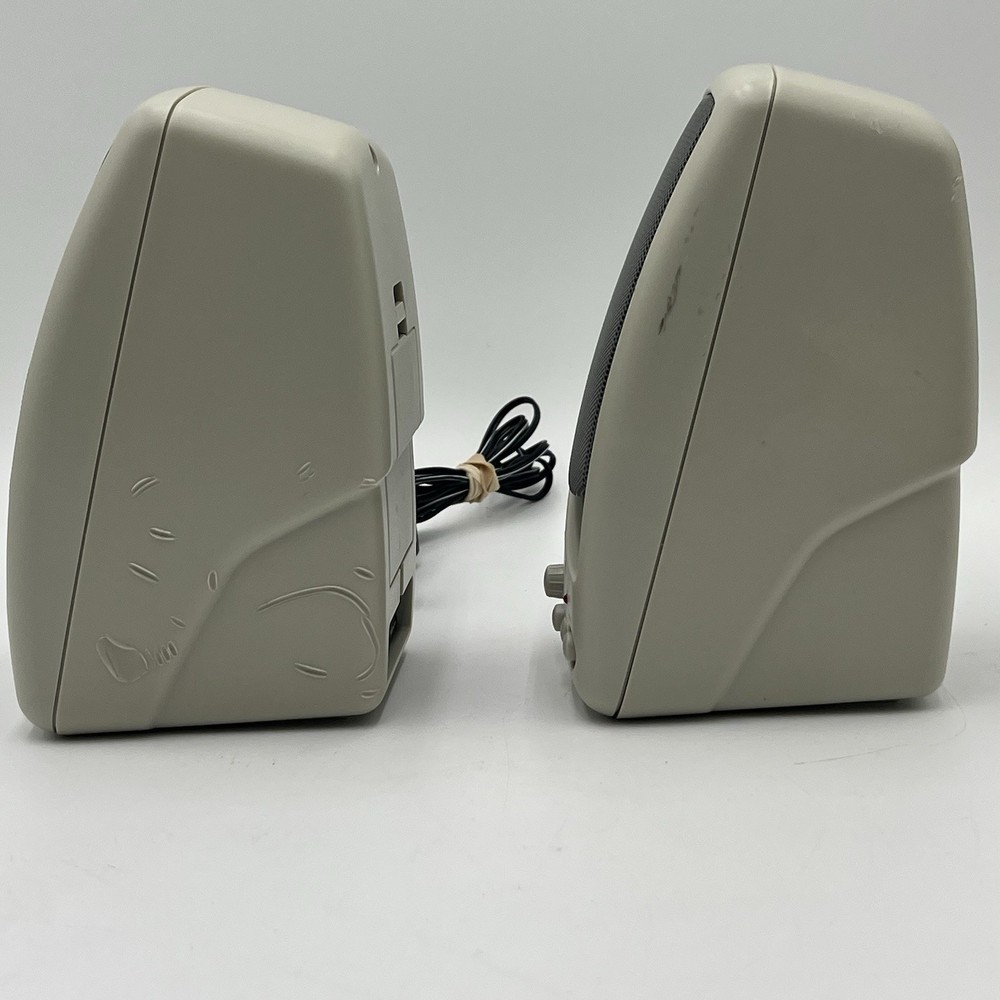 LABTEC LCS-600 PC / Computer Speakers VINTAGE! Tested Works