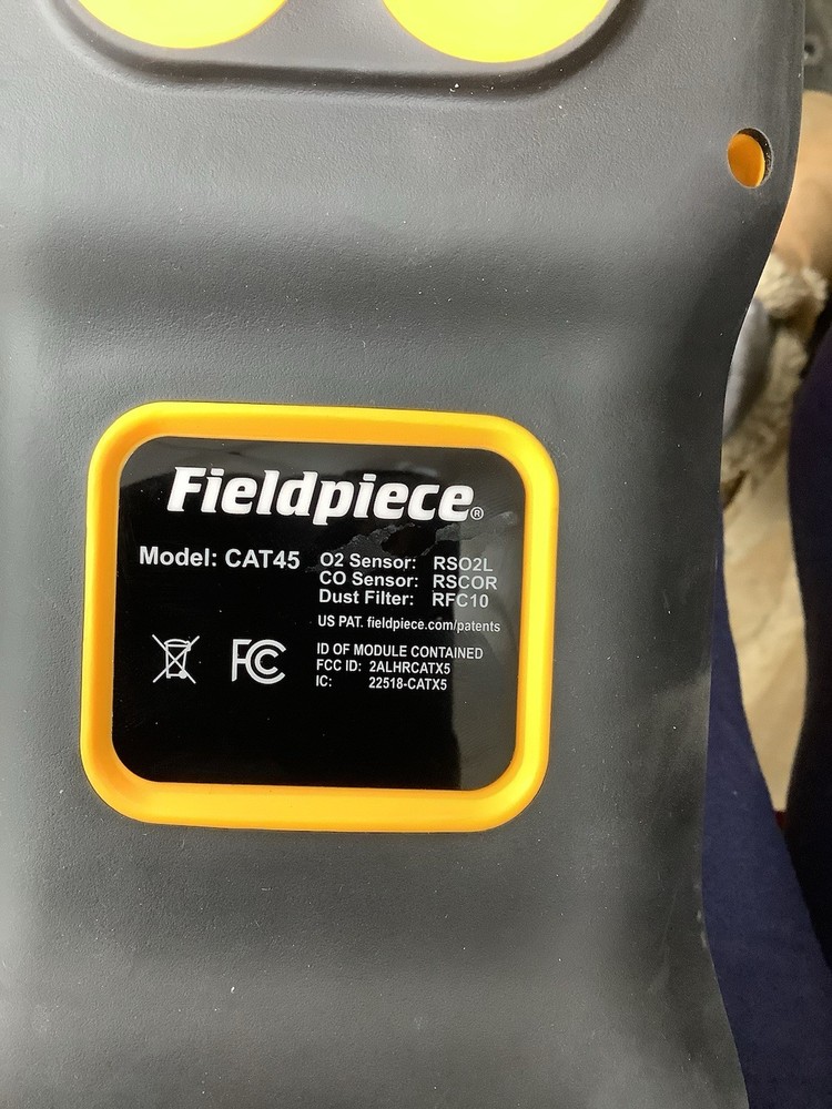 Fieldpiece Cat45 Combustion Analyzer With Case 123208
