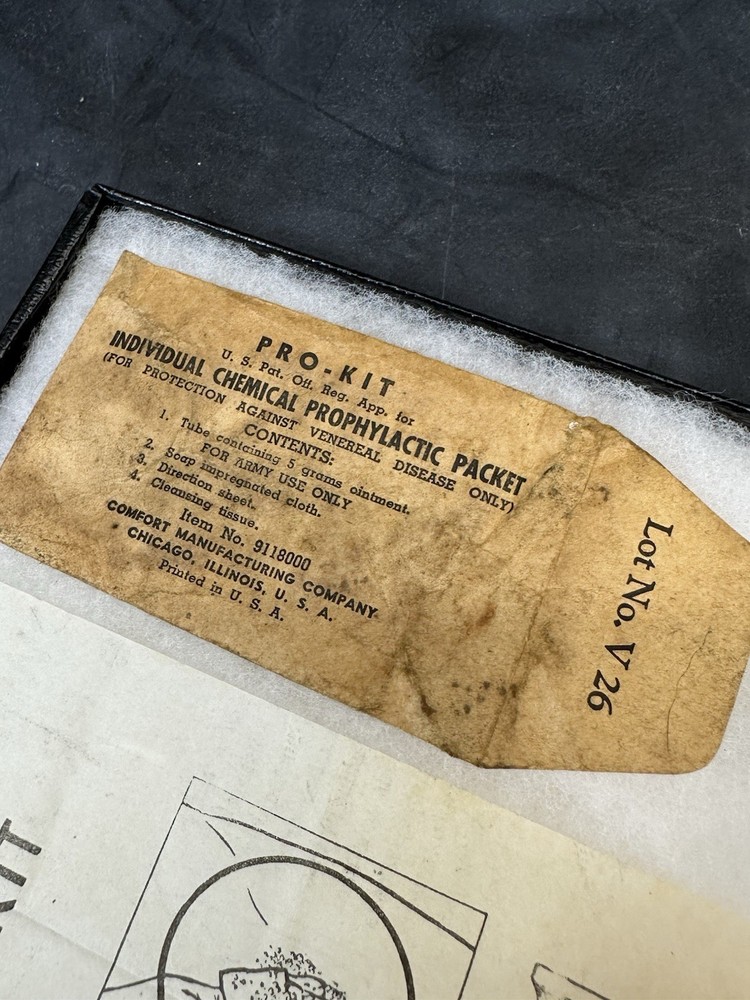 WWII serviceman's Prophylactic kit T34