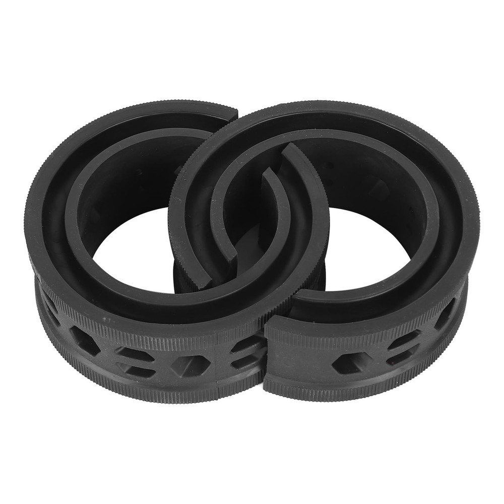2PCS Car Coil Spring Buffer Rubber, Universal Shock normal, Black