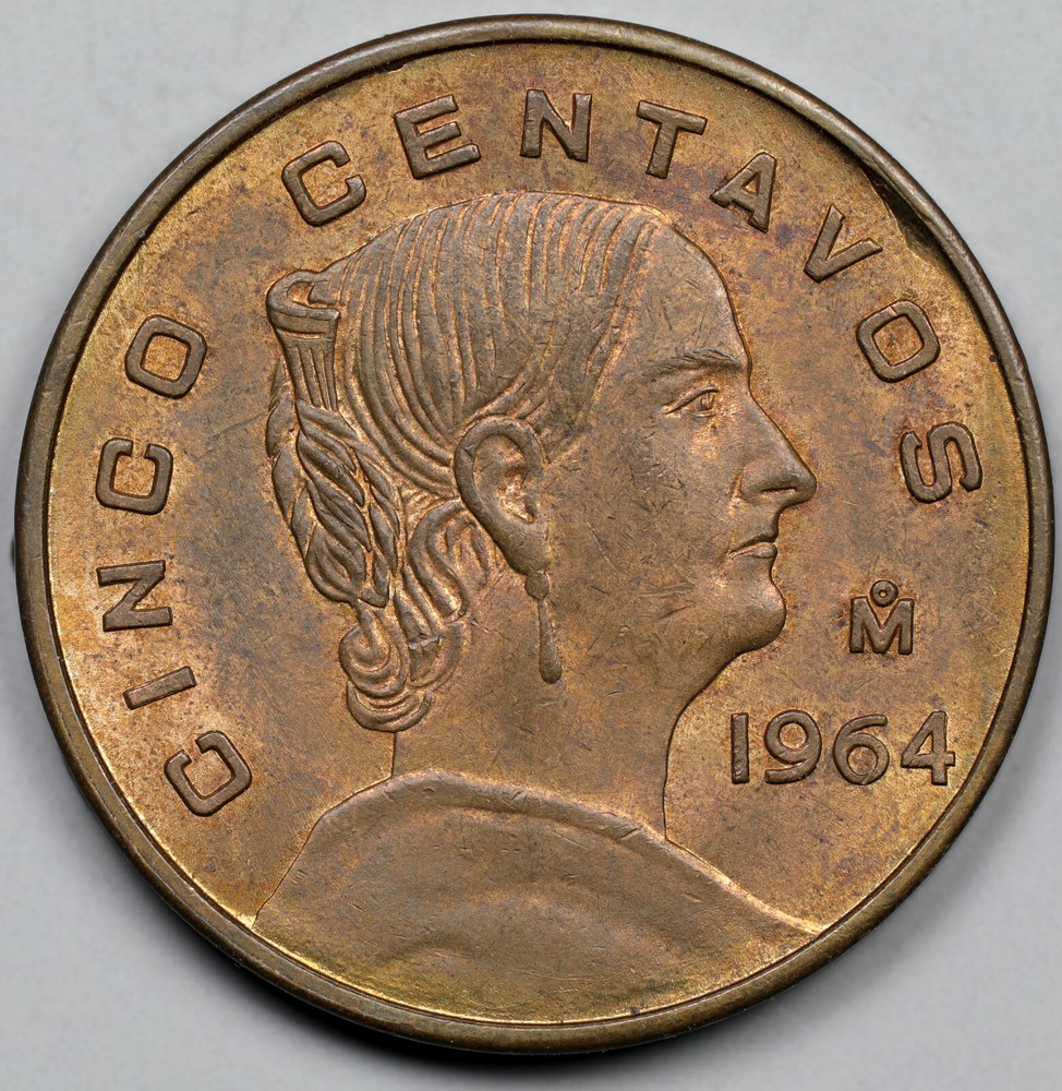 1964-Mo Mexico 5 Centavos