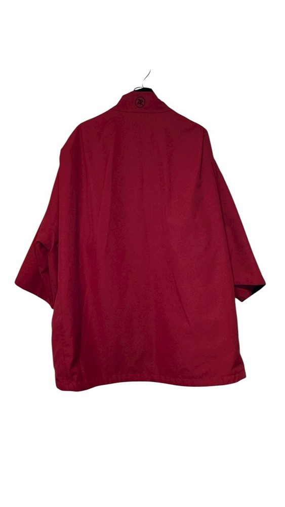 Zero Restriction Men Jacket 1/4 Zip Pullover Waterproof Reversible Red Black XL