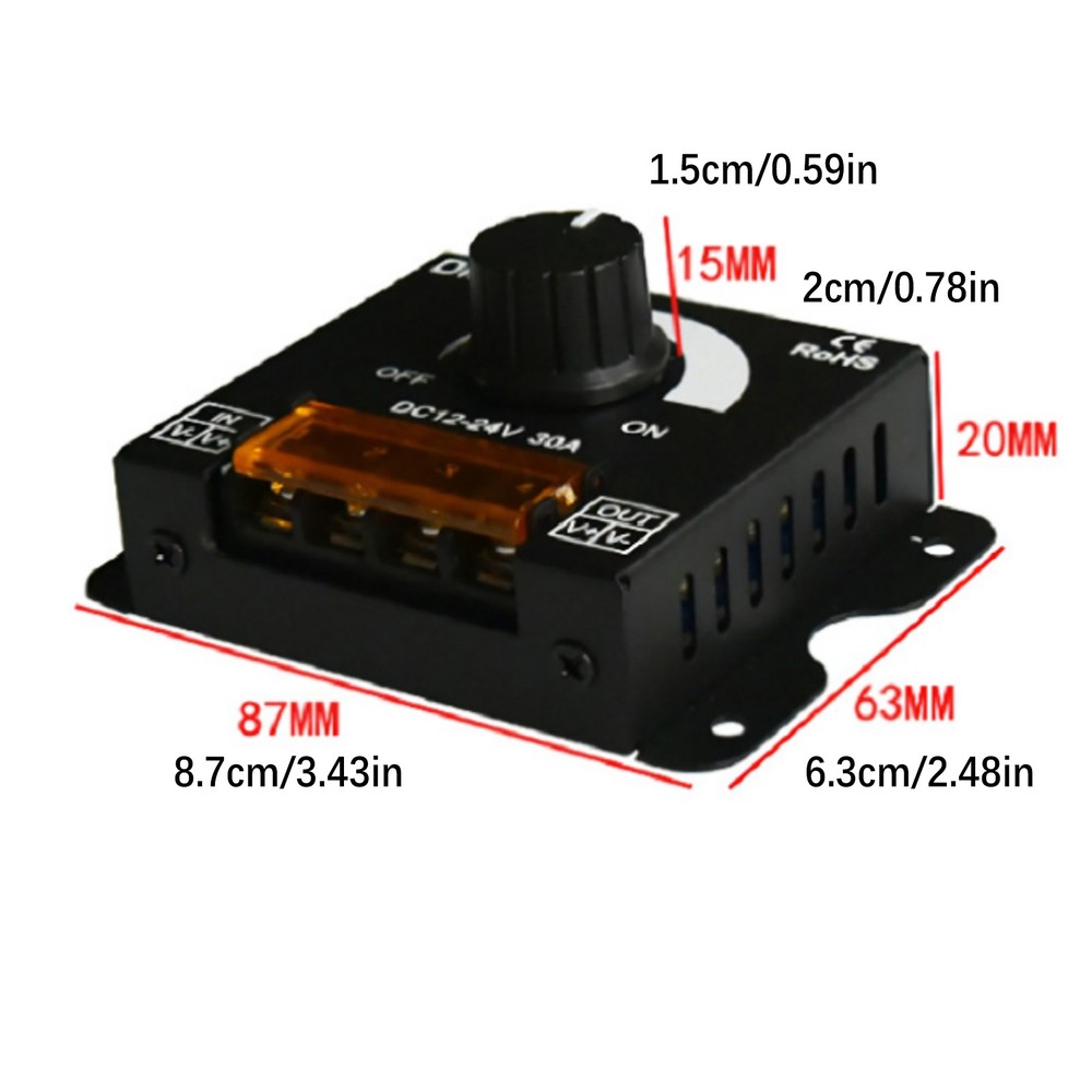 Adjustable Brightness PWM Dimming Controller Accessories For LED Light Strip