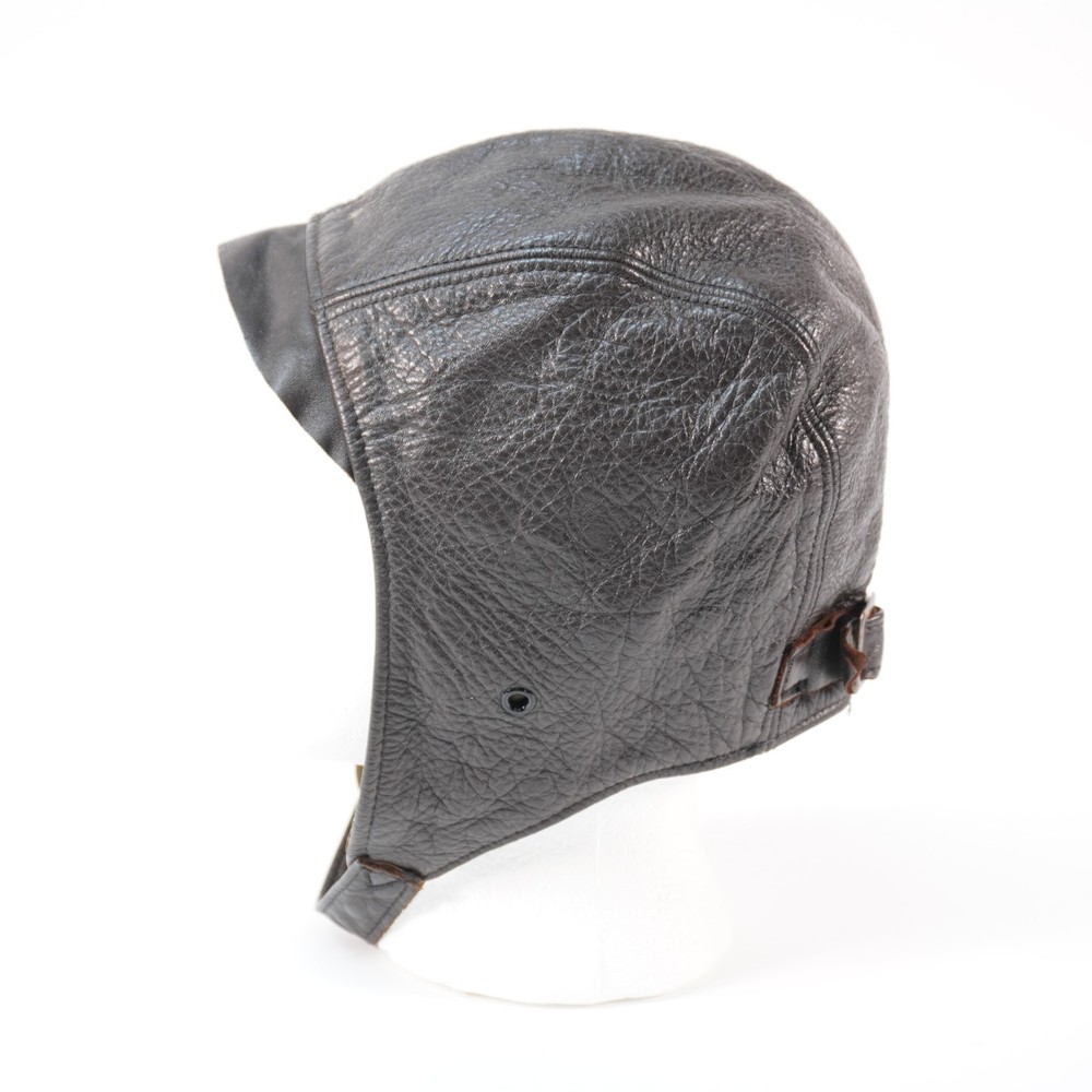 WW2 WWII aviator plane pilot leather helmet