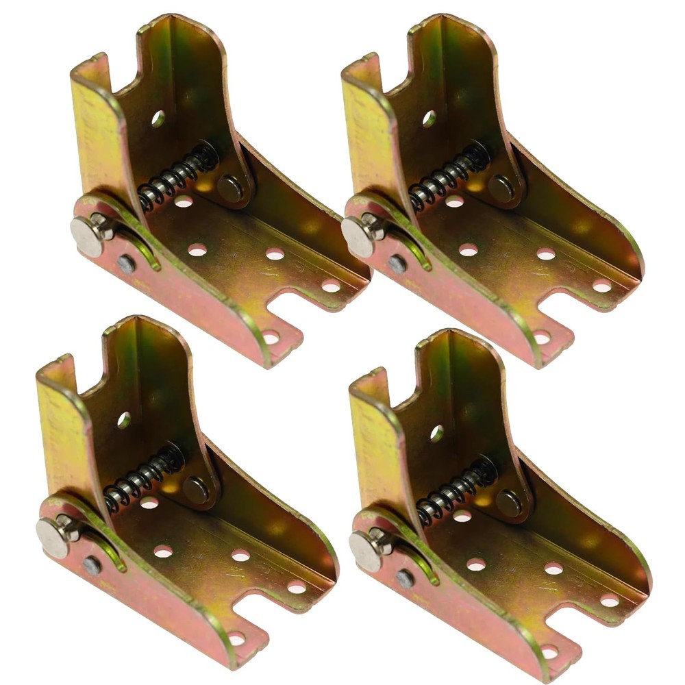 4PCS Folding Bracket Locking Hinges 90° Self Lock Table Leg Support Zinc