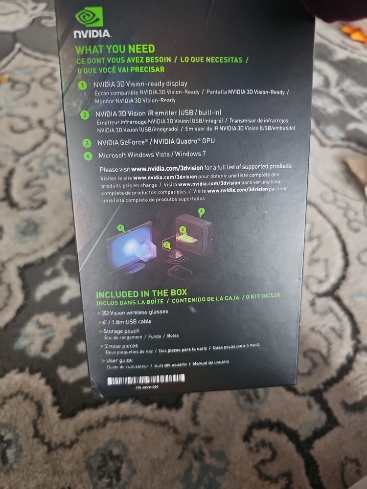 NVIDIA 3D Vision 2 Wireless Glasses -New Unopened Box Immersive 3D PC Experience