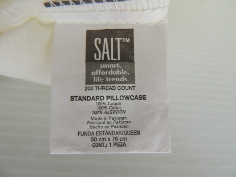 SALT - (standard Easy Care Pillowcases 200 Thread Count - Light beige-