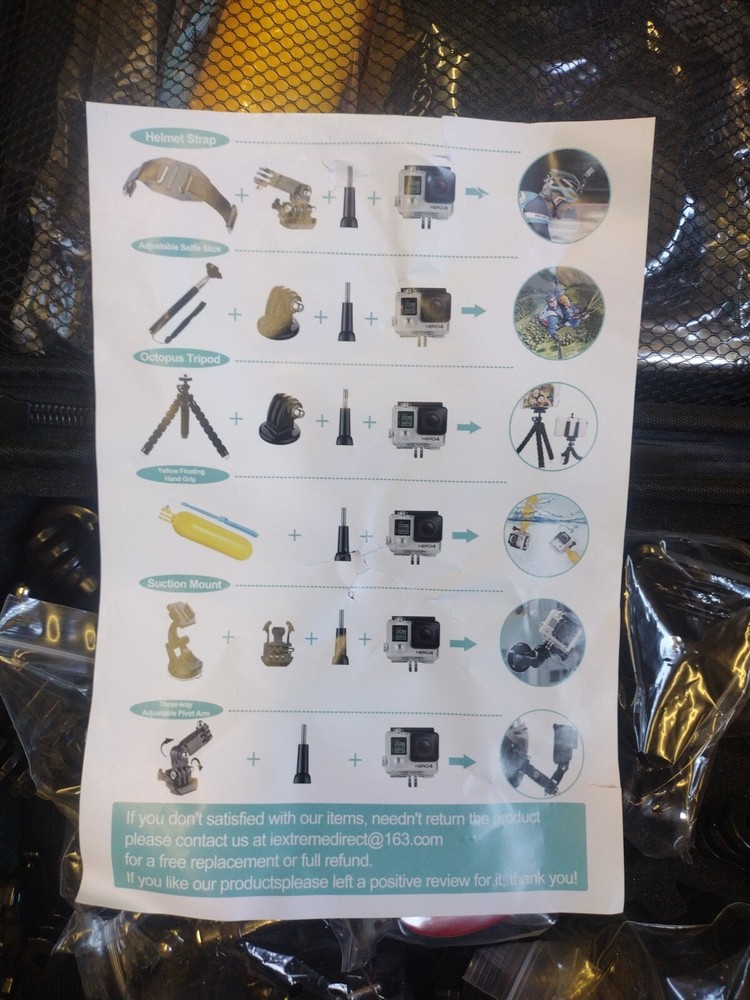 50 in 1 Action Camera Accessory Kit Compatible with GoPro