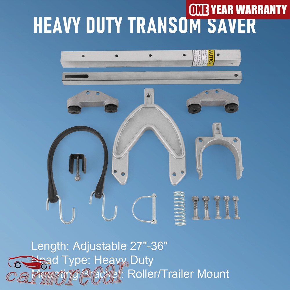 400-RB Adjustable Transom Saver, 27-36", Composite Head Holds Engine