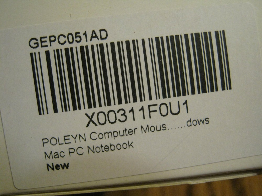 Poleyn 2.4G Wireless Optical Mouse for Mac Windows Notebook NEW