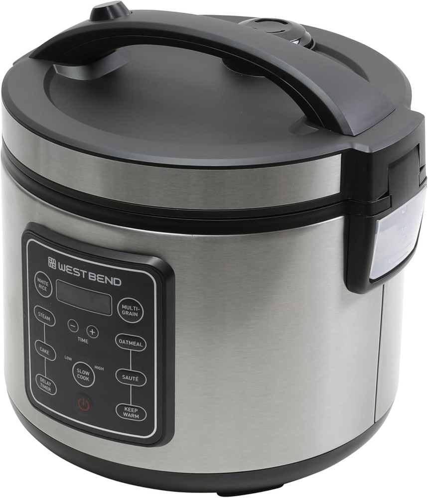 Rice & Grain Multi Cooker Programmable with 9 Preset Functions, Features Delay S